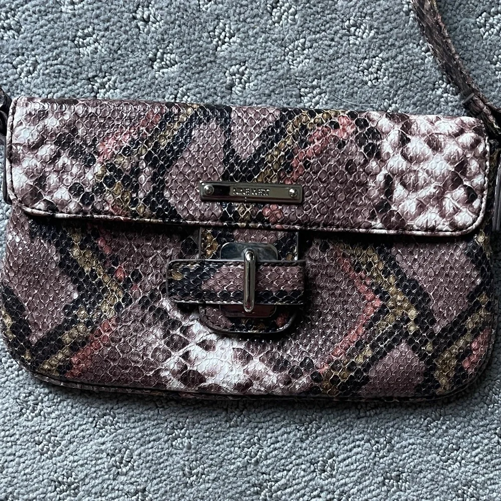 Nine West Python Pattern Crossbody Bag - Picture 1 of 5